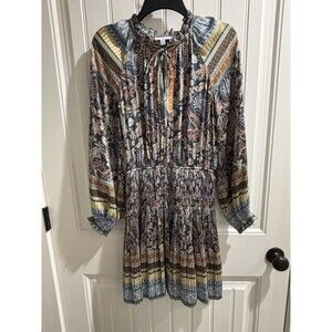 Current Air Los Angeles Anthropologie Dress Womens Sz Small Polyester Paisley